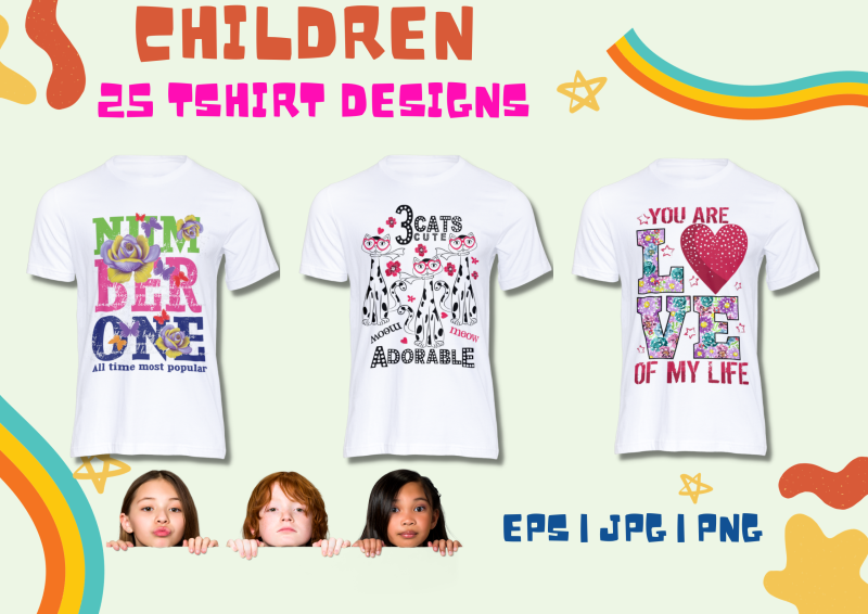 25 Cute T-Shirt Designs for Children: Elevate Their Style with Adorable Fashion