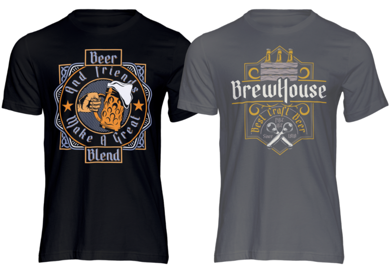 Beer House 10 T-shirt Designs Bundle: Sip, Style, Repeat!