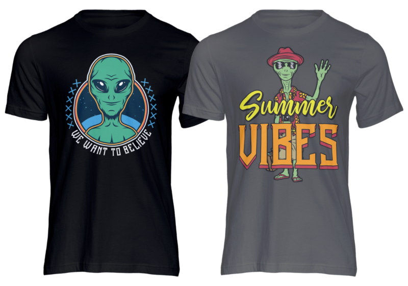 Space Vacations 8 T-shirt Designs Bundle: Journey to the Stars!