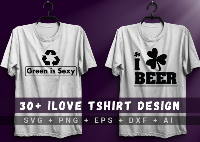 Express Your Love with Style: Discover the 30+ ILOVE T-Shirt Design Bundle