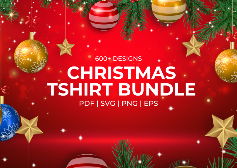 600+ CHRISTMAS T-Shirt Design Bundle: Celebrate the Festive Season in Style