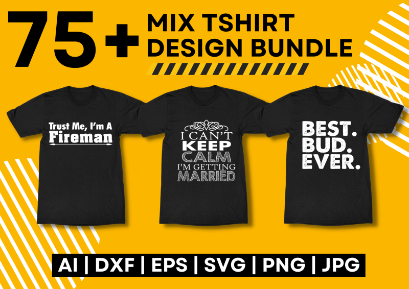 Elevate Your Style with the 75+ Mix T-Shirt Design Bundle